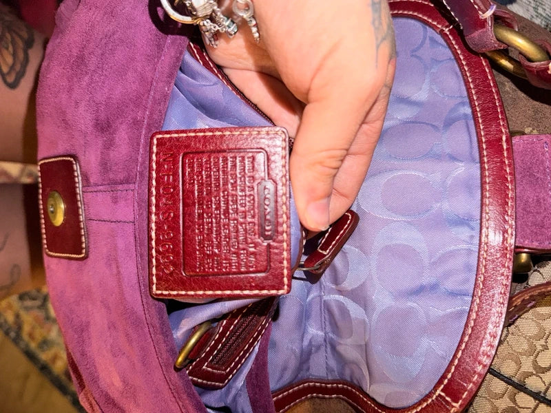 Rare coach 2004 suede mini soho