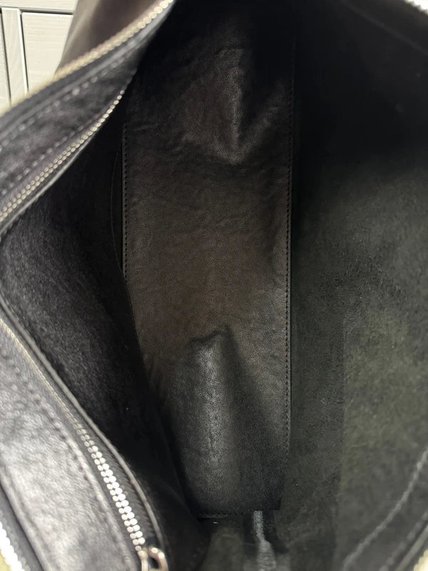 Lemaire Berlingot Hobo Bag in dark chocolate leather