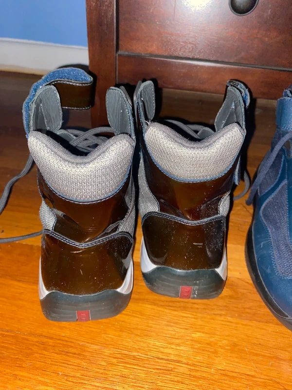 Prada Men's Black and Grey Trainers