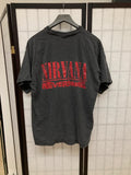 rare Vintage 90s Nirvana Kurt Cobain Merch never mind dollar bill t shirt size XL