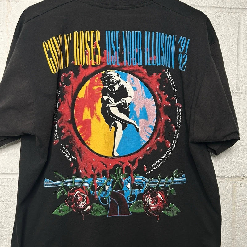 Vintage 90s Guns n Roses Brockum Band Tour Tee 1991