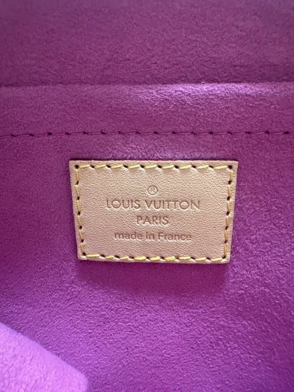 Louis Vuitton Denim Pleaty Bag Fuchsia