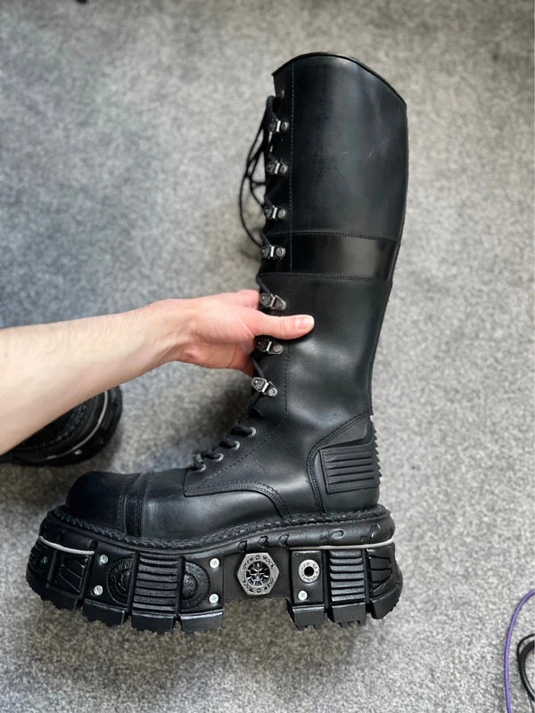 New Rock Goth Platform High Boots 10.5