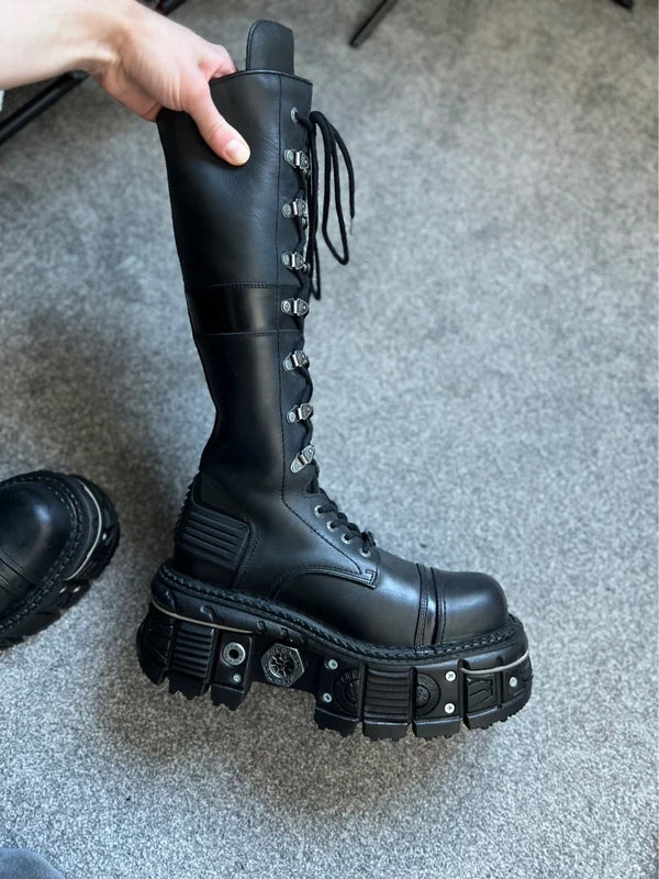 New Rock Goth Platform High Boots 10.5