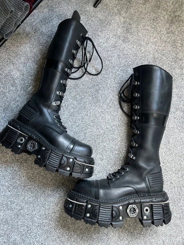 New Rock Goth Platform High Boots 10.5