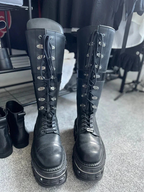 New Rock Goth Platform High Boots 10.5