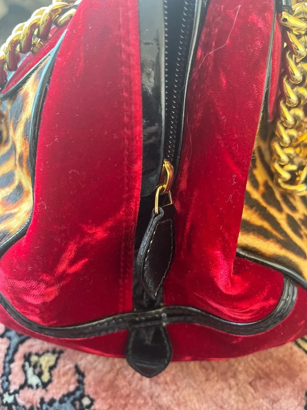 Rare Sac Dior "Gambler" Dice Leopard - Era John Galliano 2004