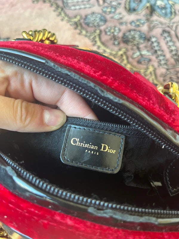 Rare Sac Dior "Gambler" Dice Leopard - Era John Galliano 2004