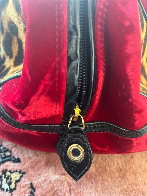 Rare Sac Dior "Gambler" Dice Leopard - Era John Galliano 2004