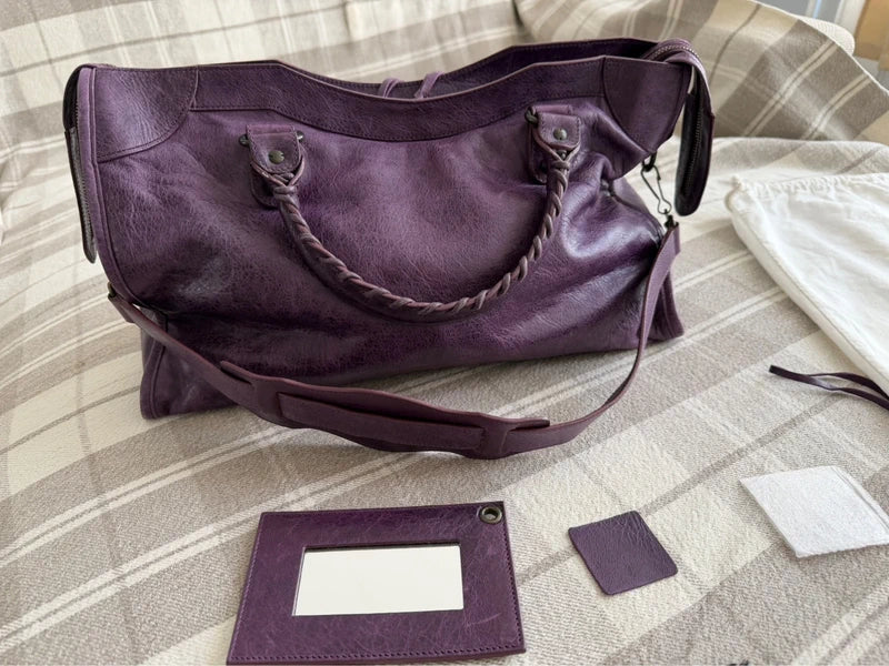 Balenciaga city bag, purple