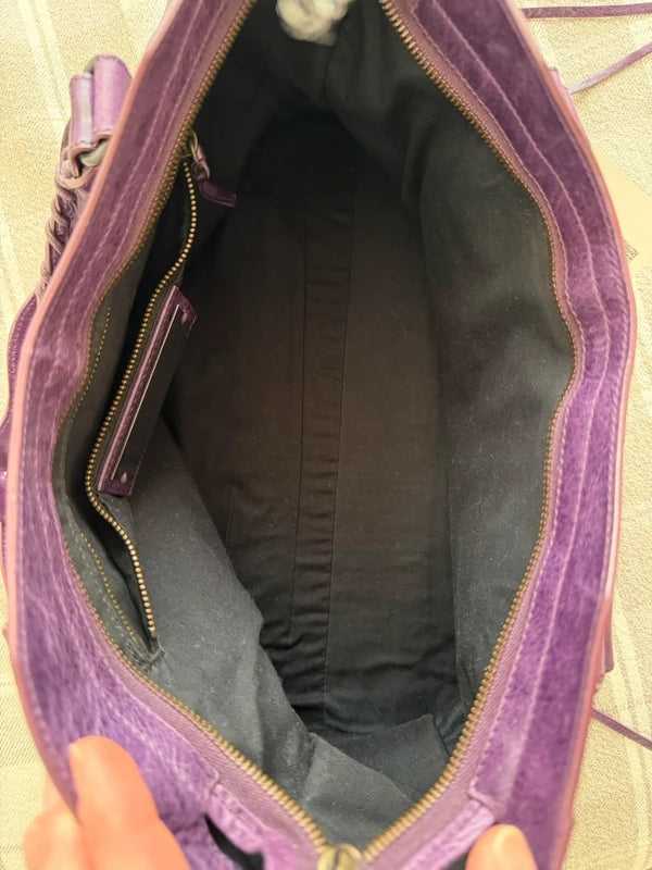 Balenciaga city bag, purple