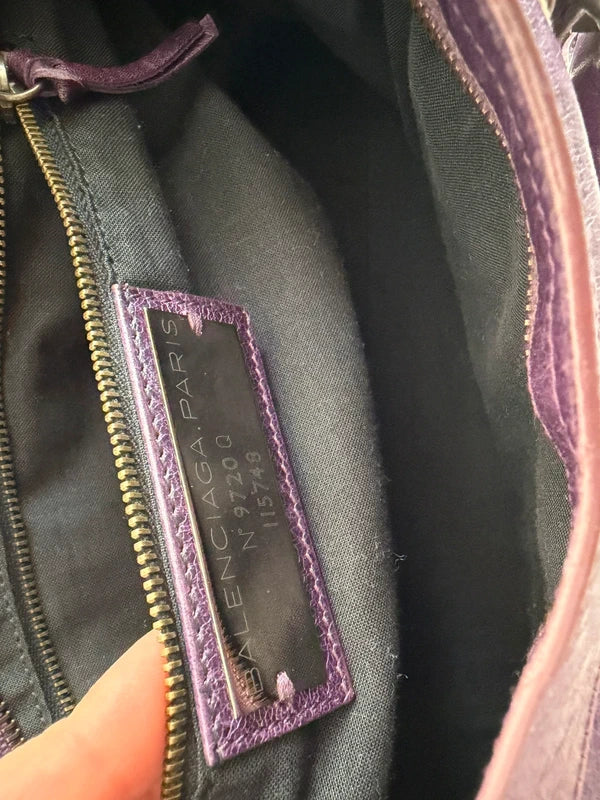 Balenciaga city bag, purple