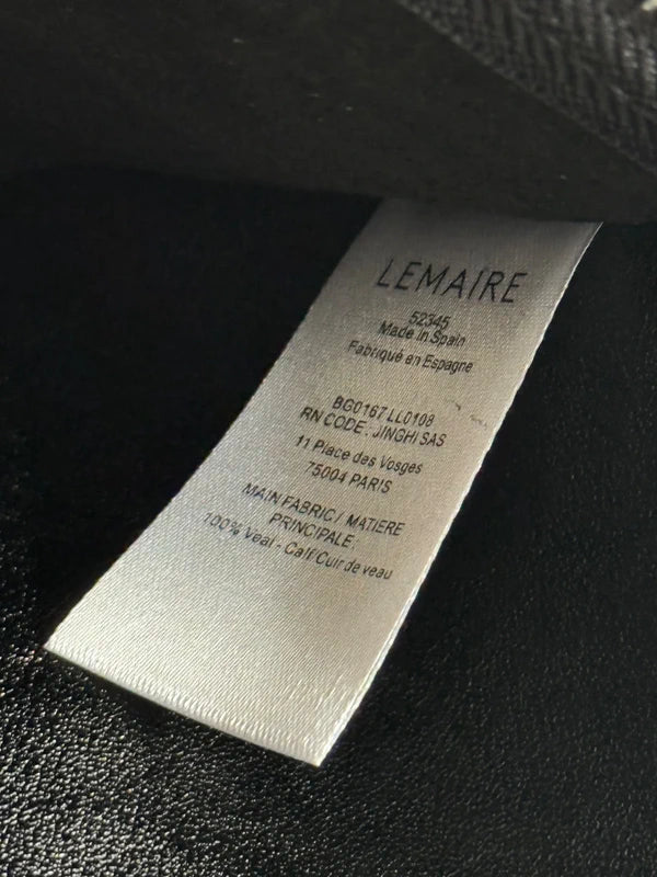 Lemaire Berlingot Hobo Bag in dark chocolate leather