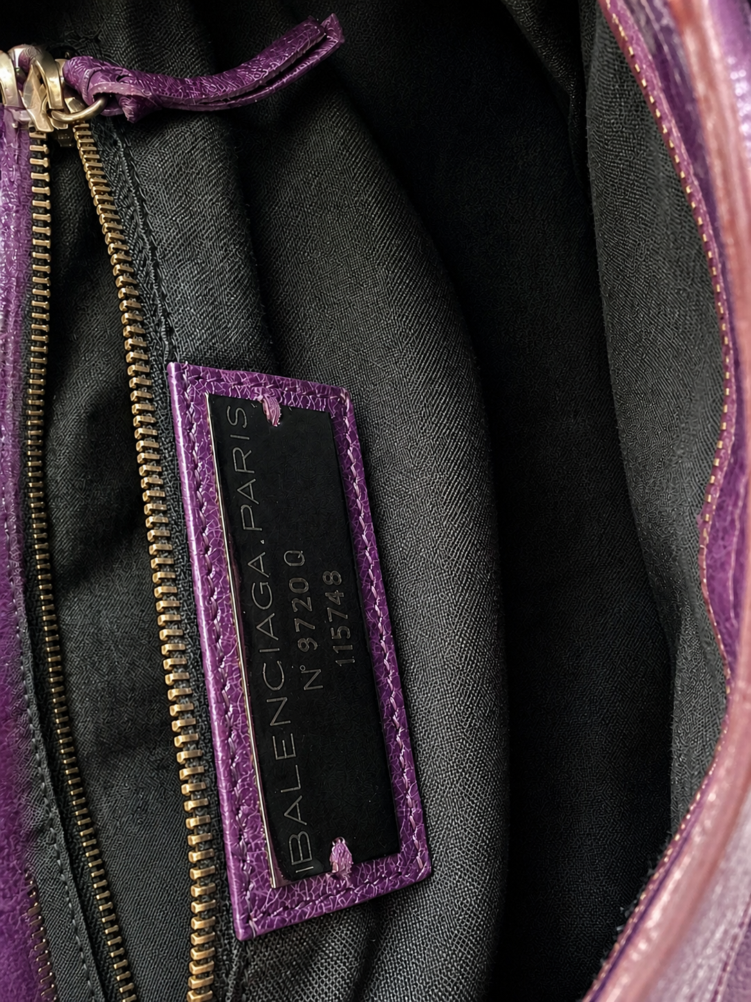 Balenciaga city bag, purple